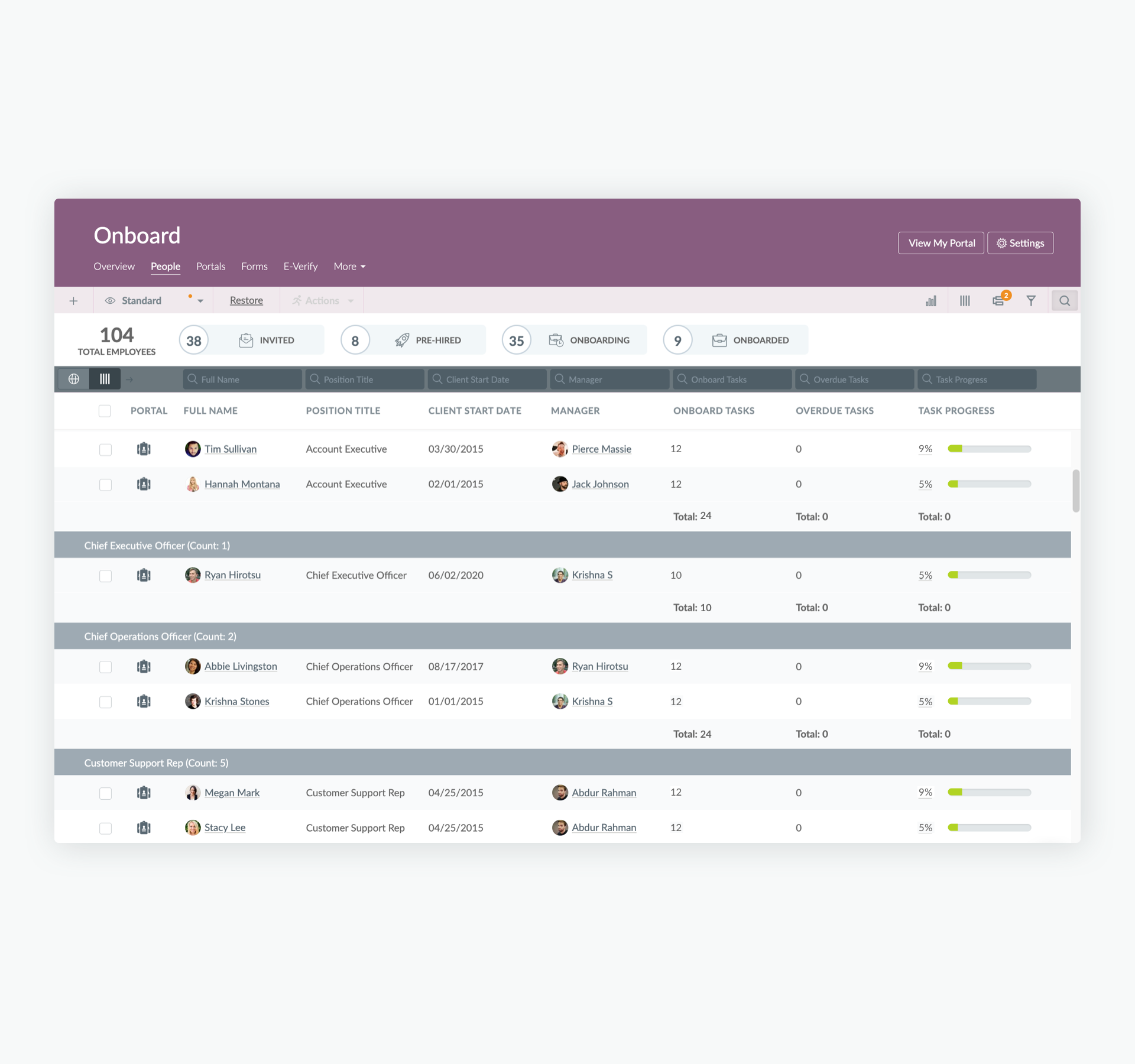 HR Cloud screenshot