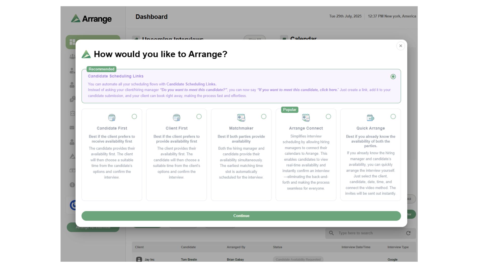 Arrange screenshot
