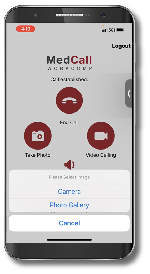 Medcall screenshot